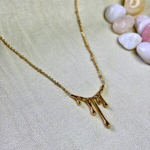 golden drip necklace