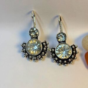 vintage crystal drop earrings