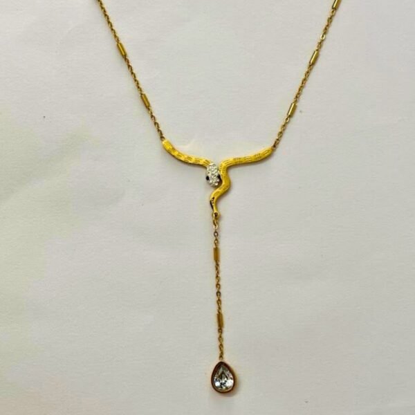 Serpent-Inspired Pendant Necklace