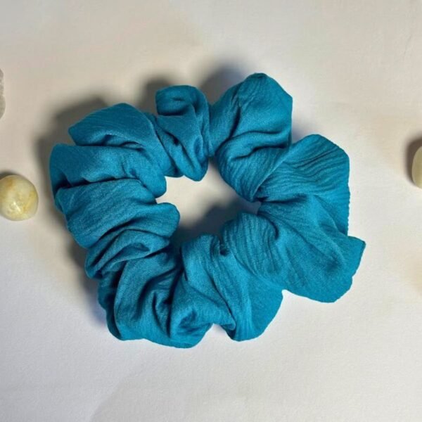 Solid Cotton-Blend Scrunchies - Image 3