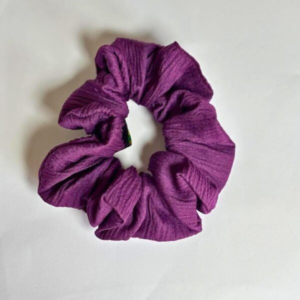 Solid Cotton-Blend Scrunchies - Image 7