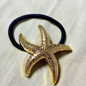 Gold Starfish Anti-Tarnish Hair Tie