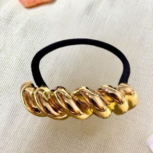 Twist Rope Gold Hair Tie