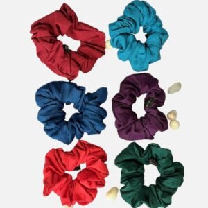 Solid Cotton-Blend Scrunchies