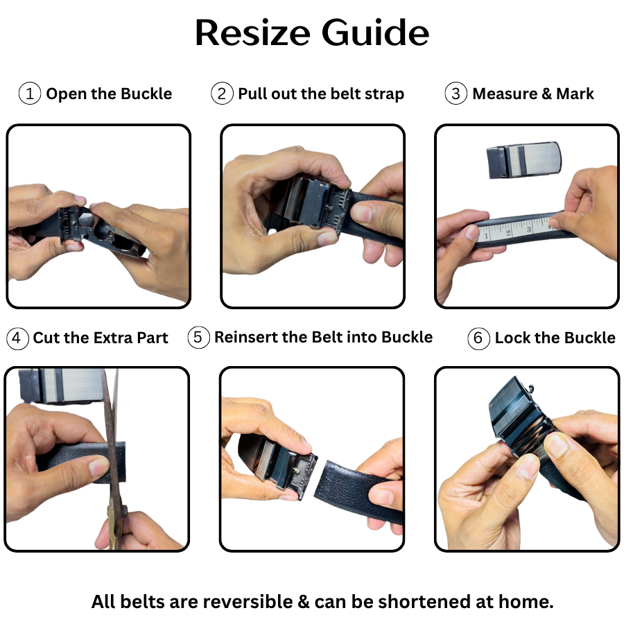 Men’s Classic Reversible Leather Belt | Brown & Black Formal Belt - Image 9